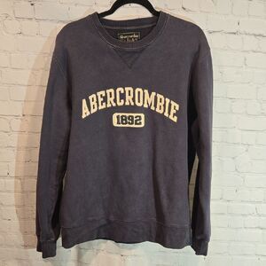 Vintage Abercrombie Gray Men's Sweatshirt Size M